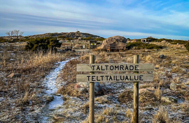 telttailupaikat saaristossa